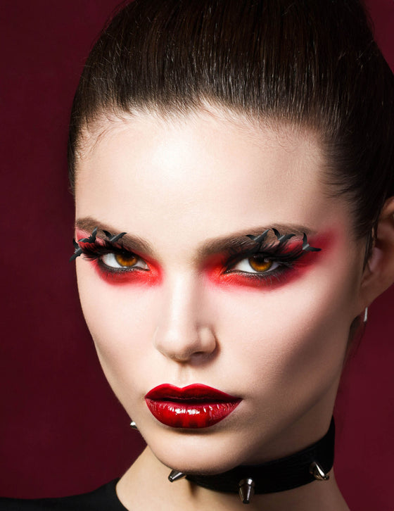 Faux-cils noirs chauve-souris adulte