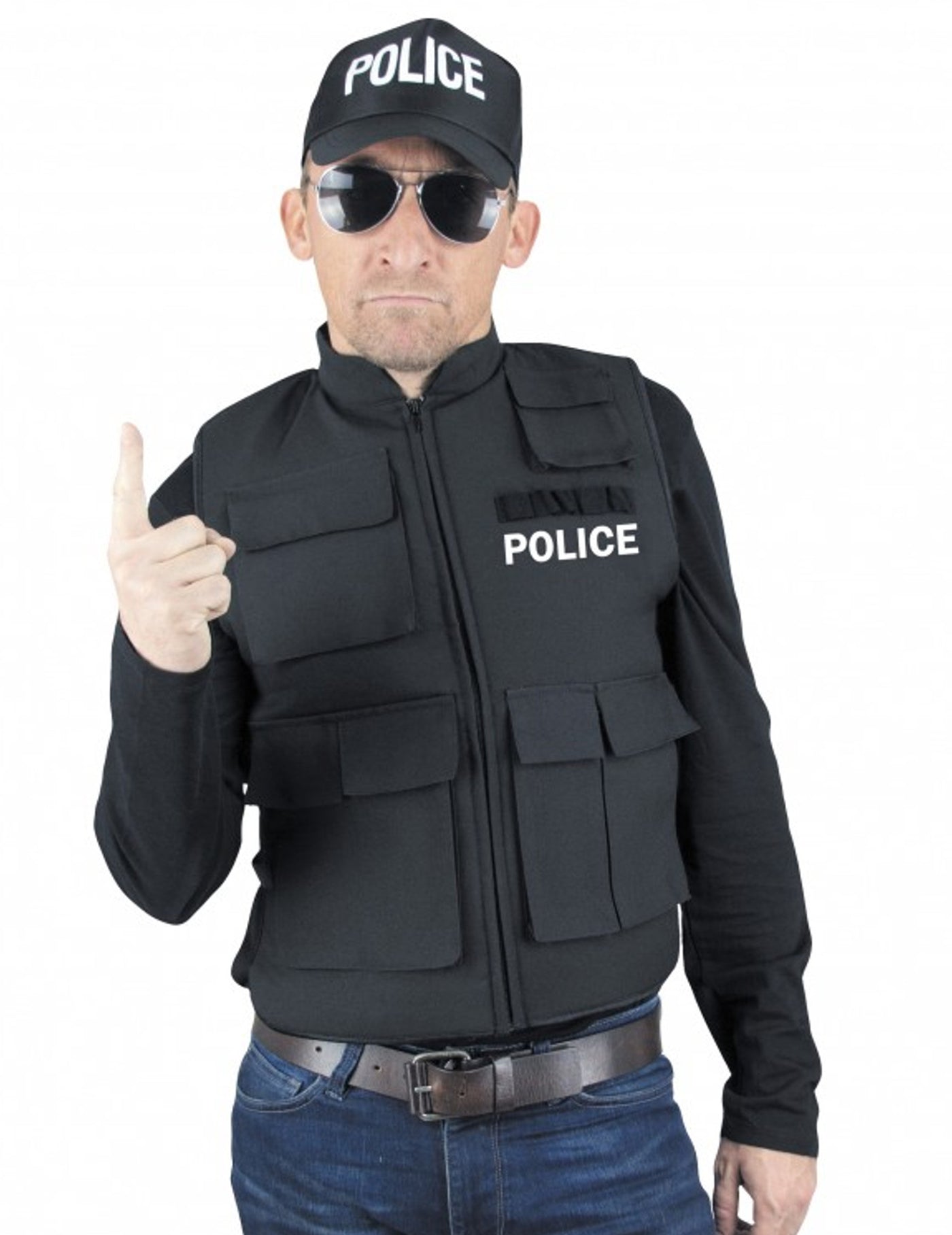 Faux gilet pare-balles police adulte