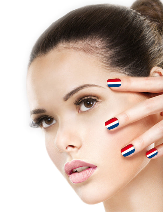 Faux ongles supporter France femme