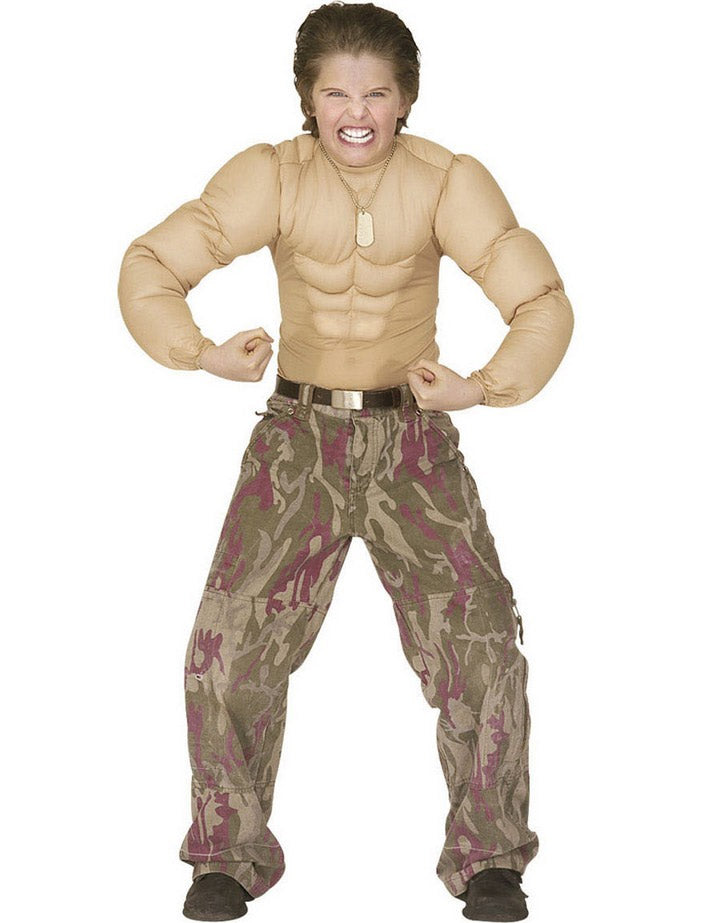 Faux torse musclé enfant