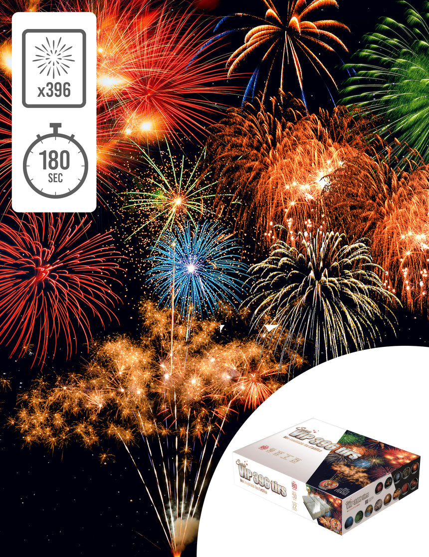 Feu d'artifice Soirée VIP® 396 tirs 180 sec