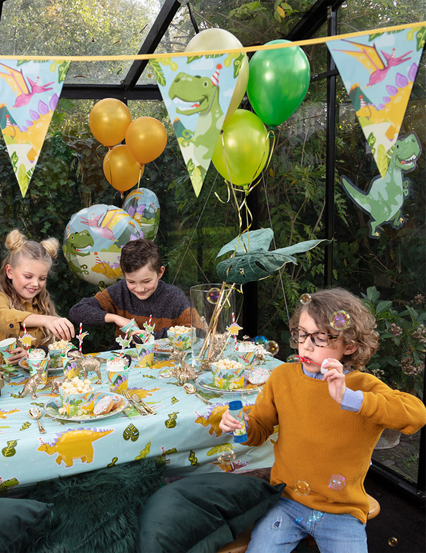 Flacon bulles de savon dino party 60 ml avec jeu de bille