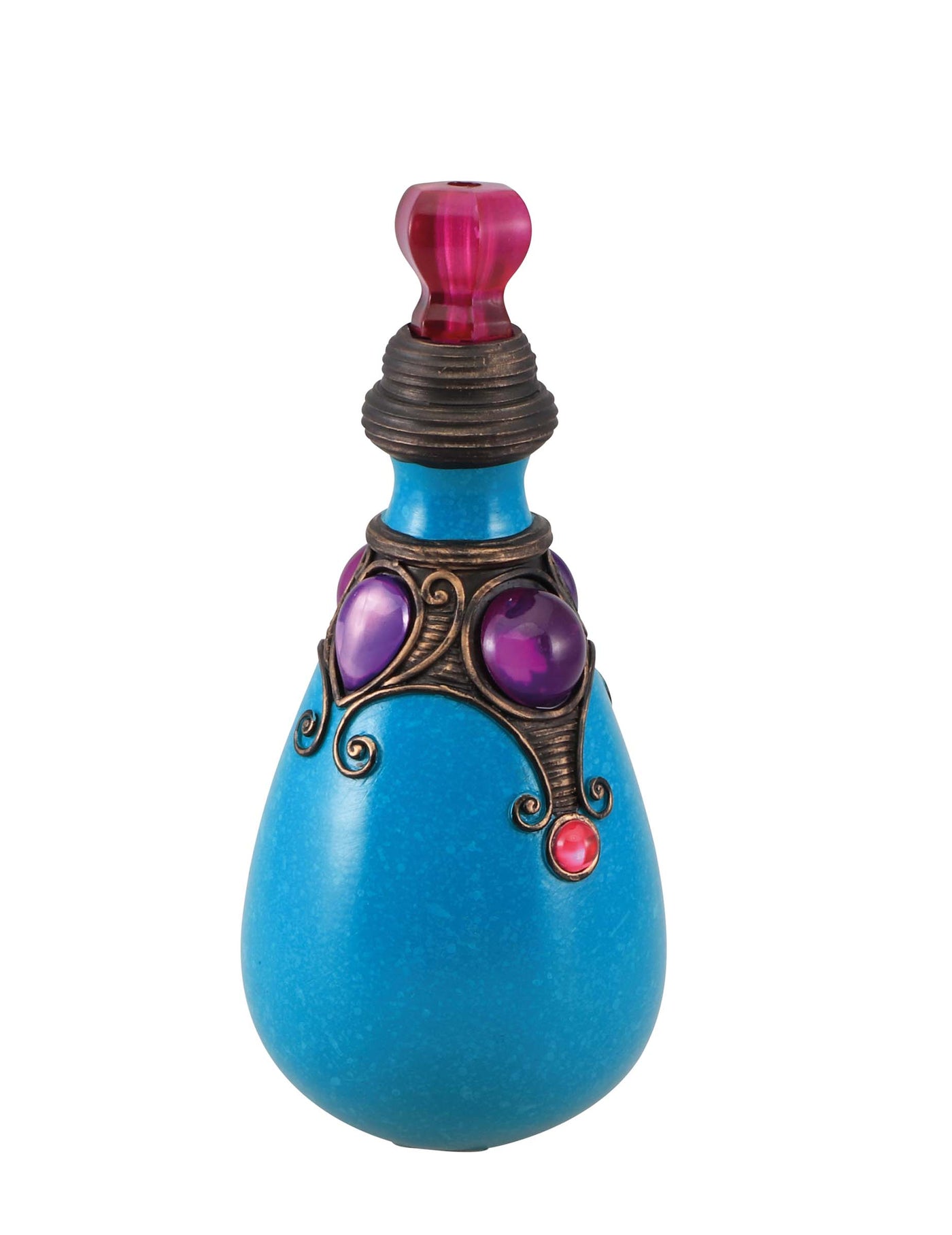Flacon de potion bleu en résine 20cm