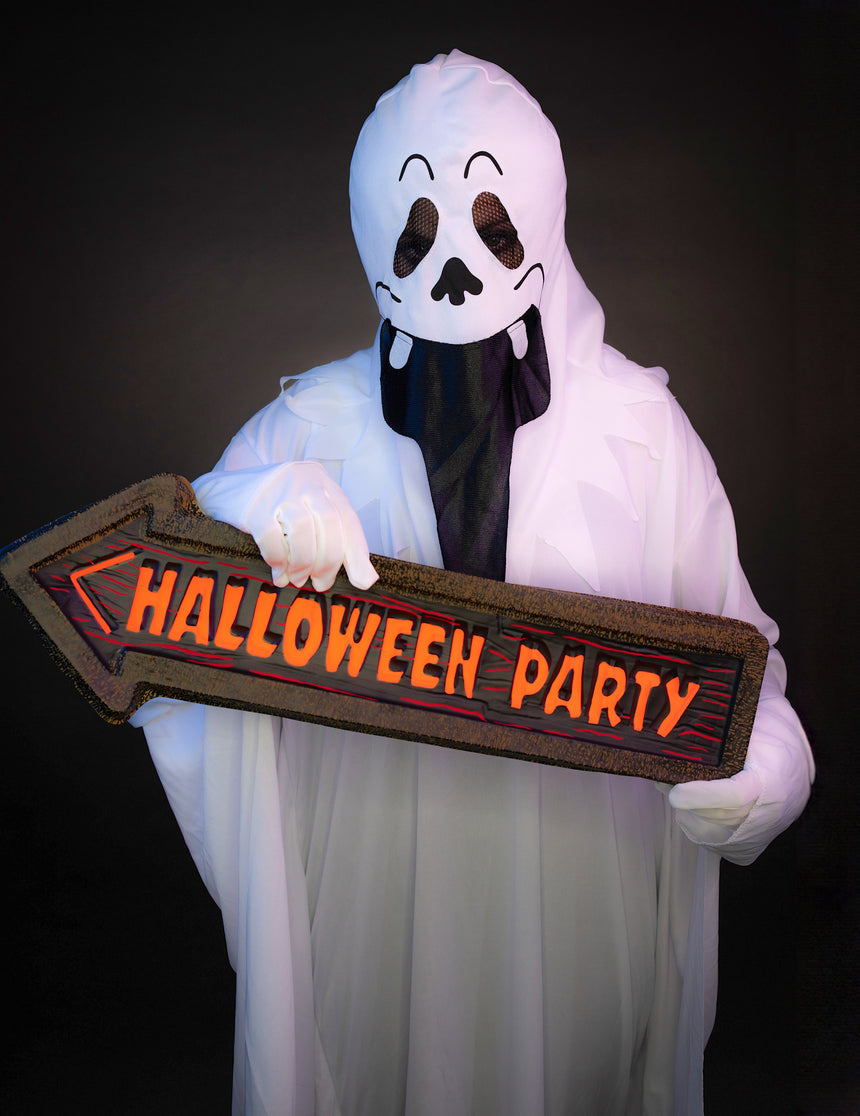 Flèche signalétique Halloween Party