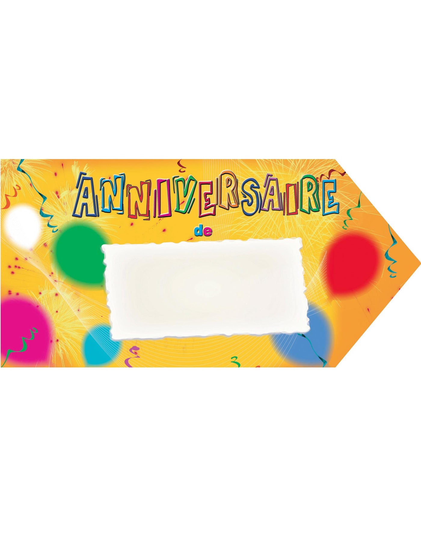 Flèche Signalétique Anniversaire
