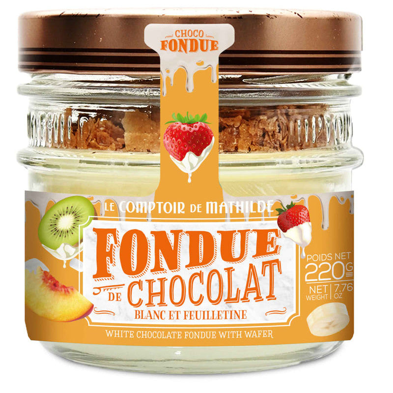 Fondue de Chocolat Blanc et Feuilletine - 220g