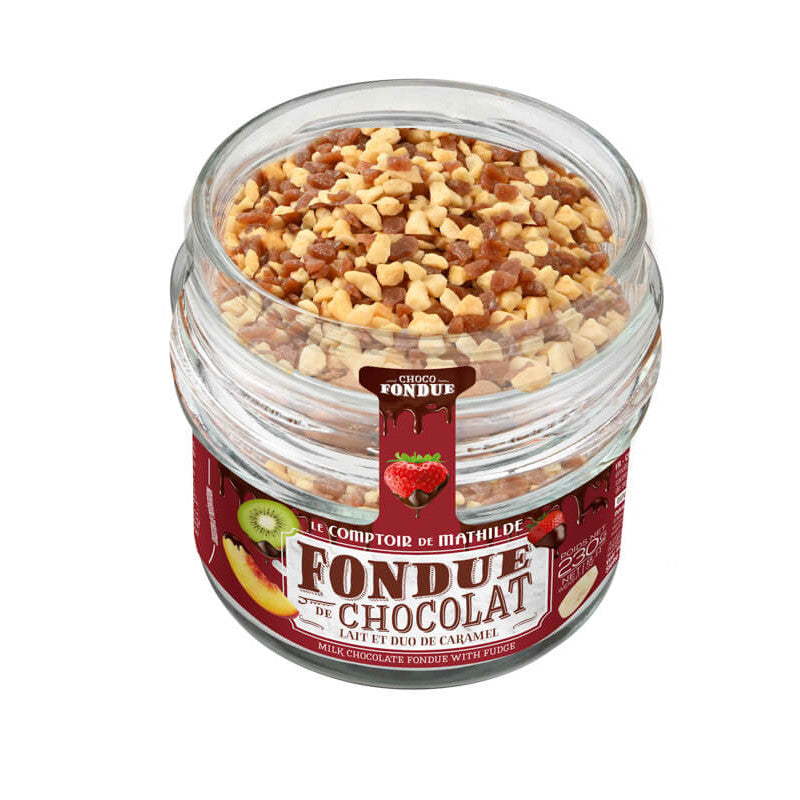Fondue de Chocolat Lait et Duo de Caramel - 230g
