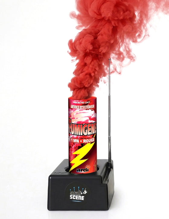 Fumigène à allumage électrique rouge 1 minute