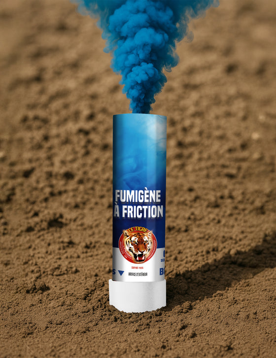 Fumigène à friction bleu 1 minute