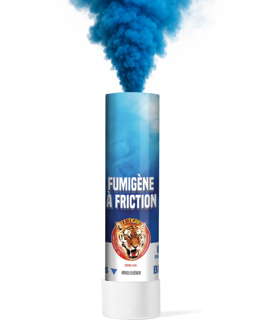 Fumigène à friction bleu 1 minute
