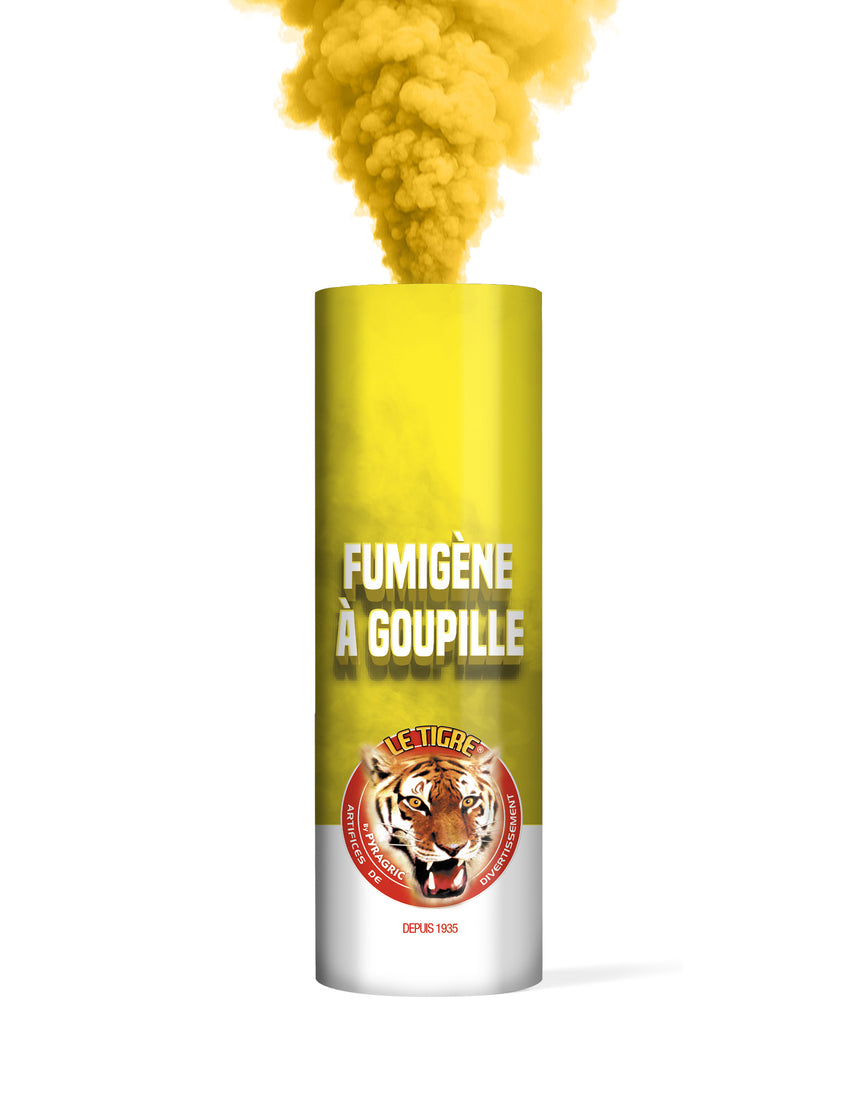 Fumigène à friction jaune 1 minute