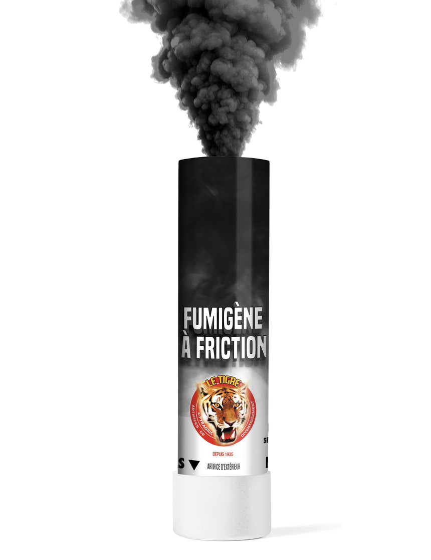 Fumigène à friction noir 1 minute