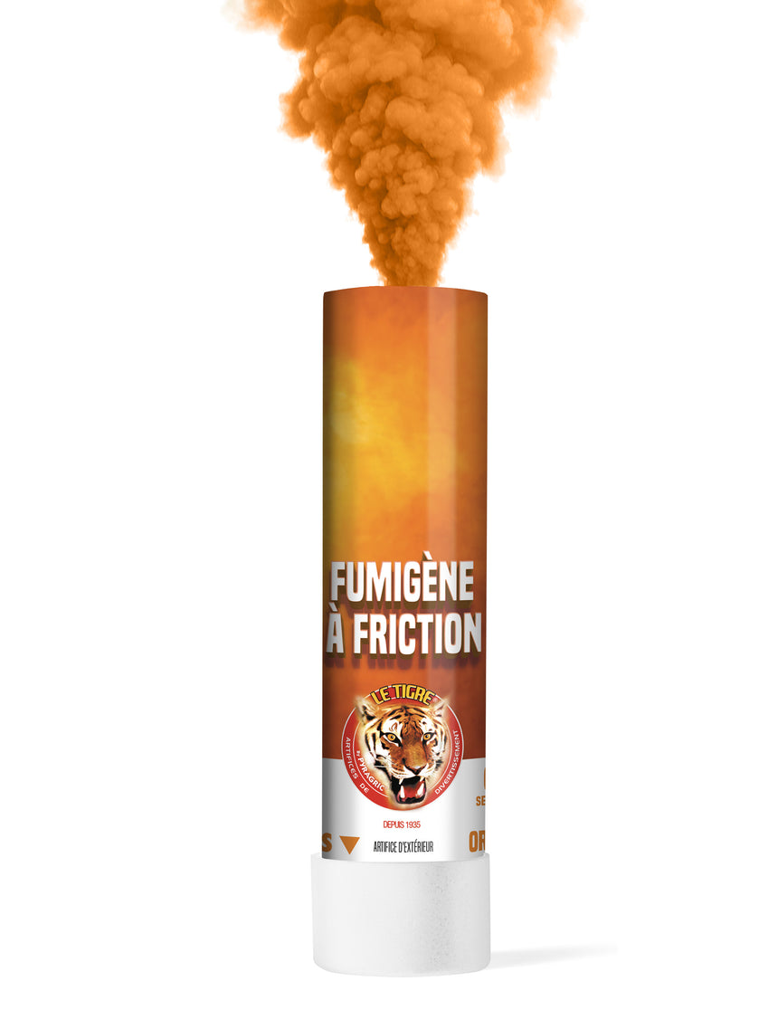 Fumigène à friction orange 1 minute