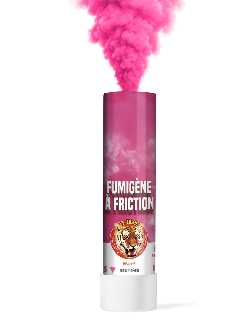 Fumigène à friction rose 1 minute