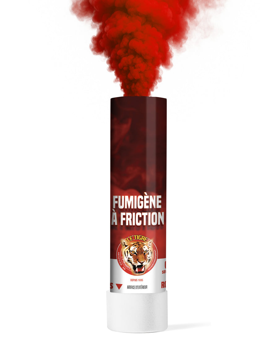 Fumigène à friction rouge 1 minute