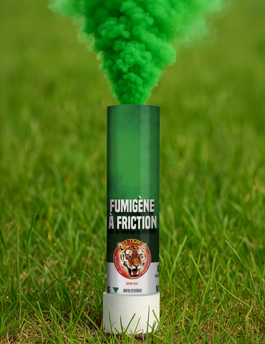 Fumigène à friction vert 1 minute