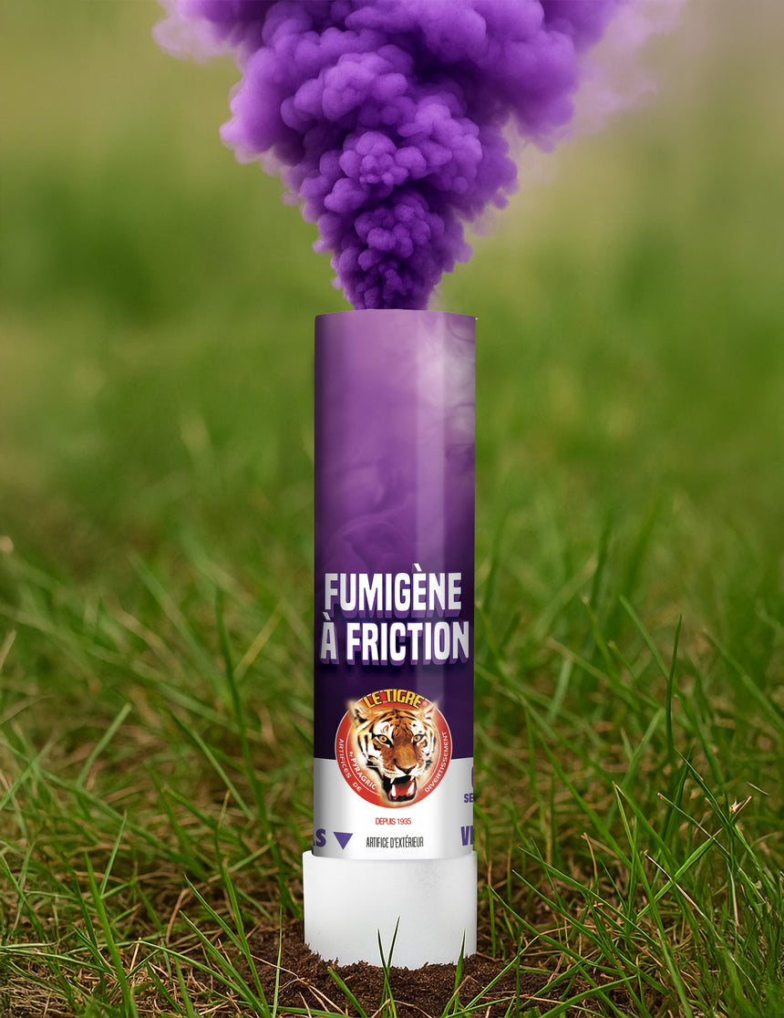 Fumigène à friction violet 1 minute