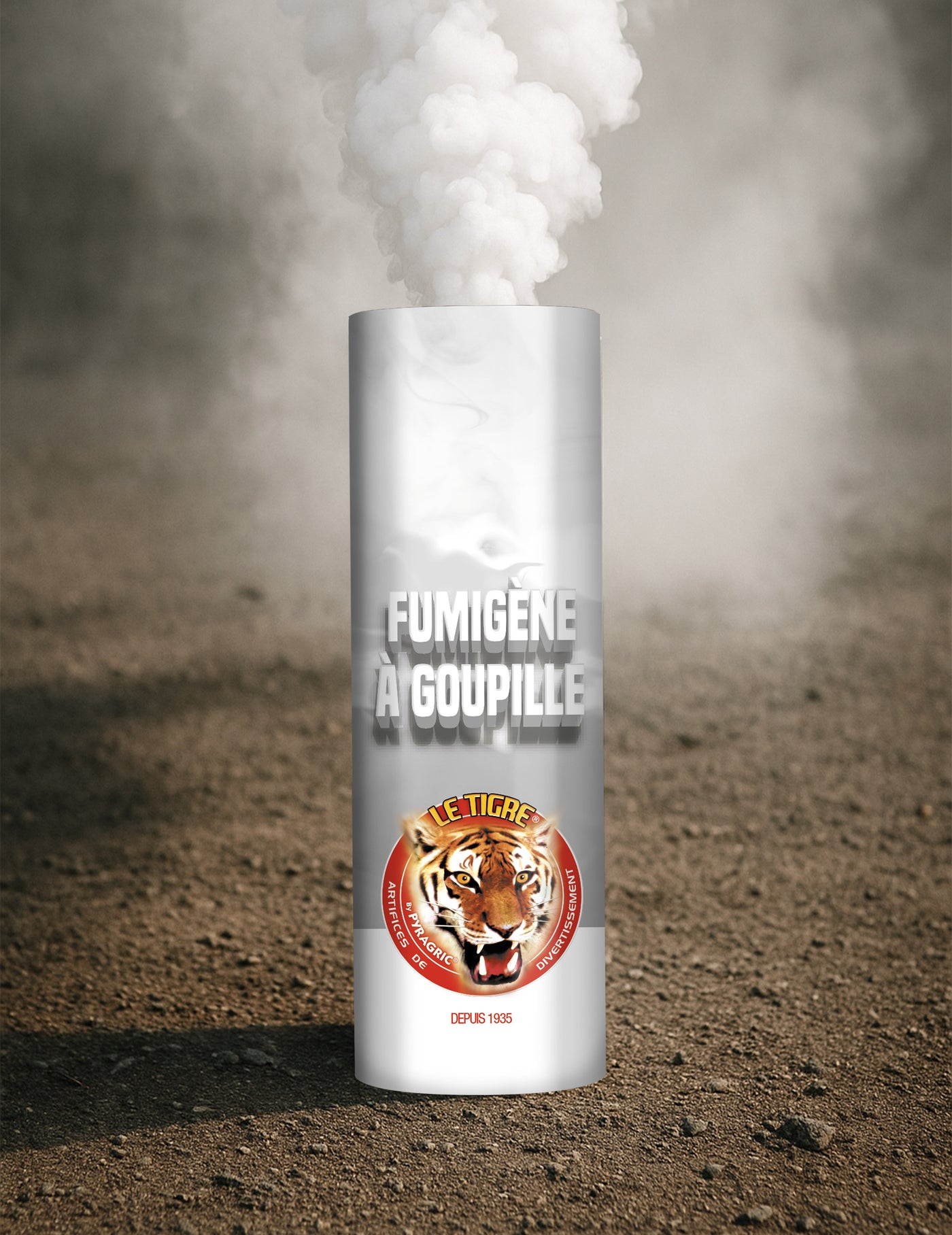 Fumigène à goupille blanc 1 minute