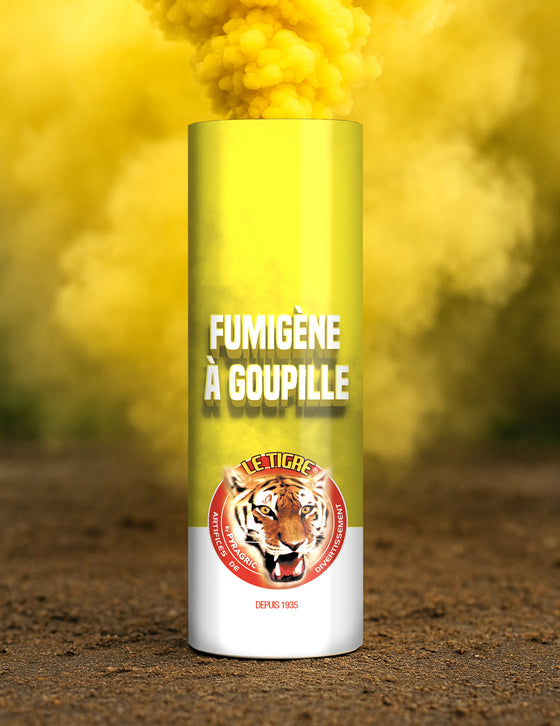 Fumigène à goupille jaune 1 minute