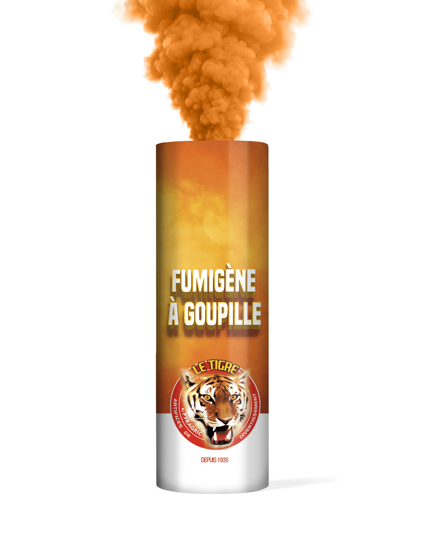 Fumigène à goupille orange 1 minute