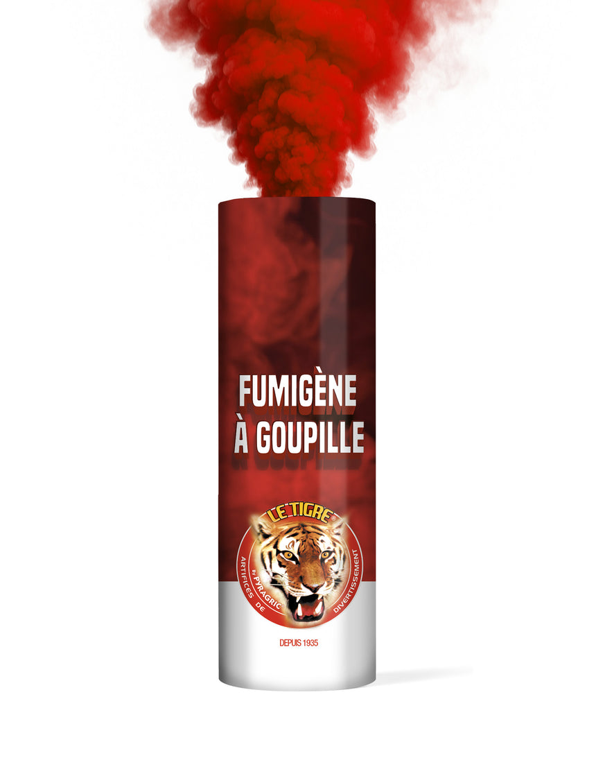 Fumigène à goupille rouge 1 minute