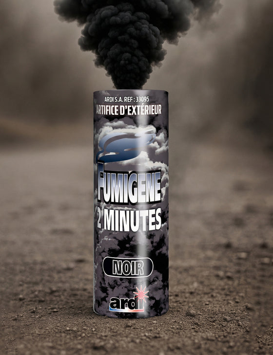 Fumigène en pot noir 2 minutes