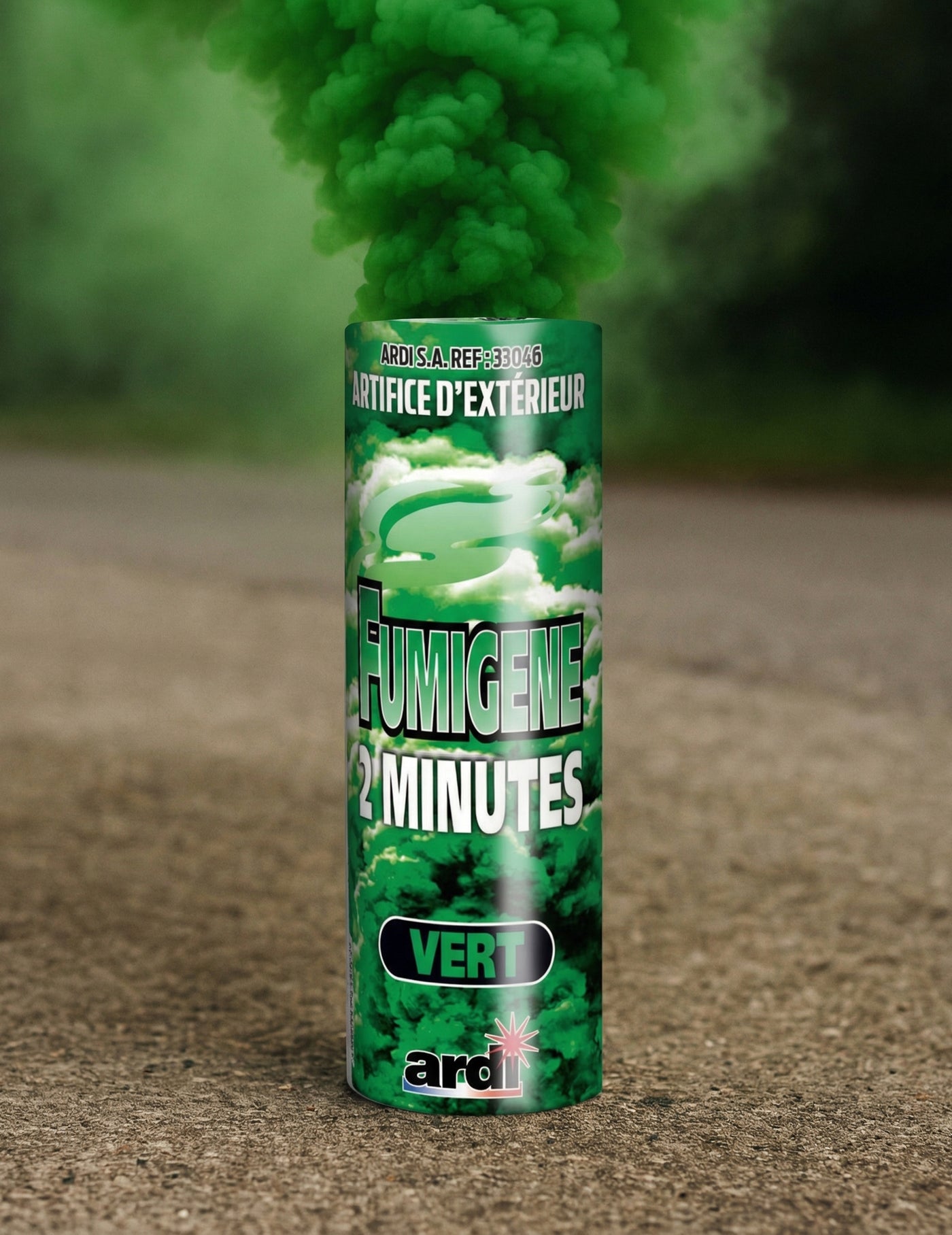 Fumigène en pot vert 2 minutes