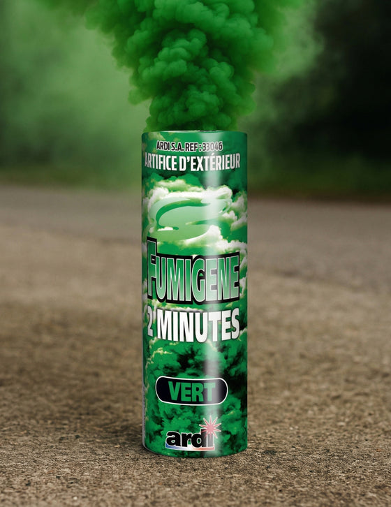 Fumigène en pot vert 2 minutes