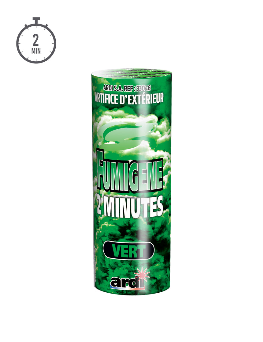 Fumigène en pot vert 2 minutes