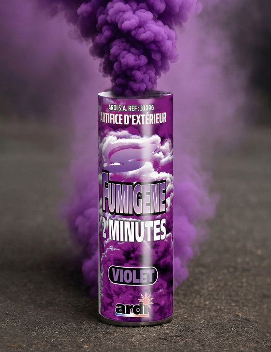 Fumigène en pot violet 2 minutes