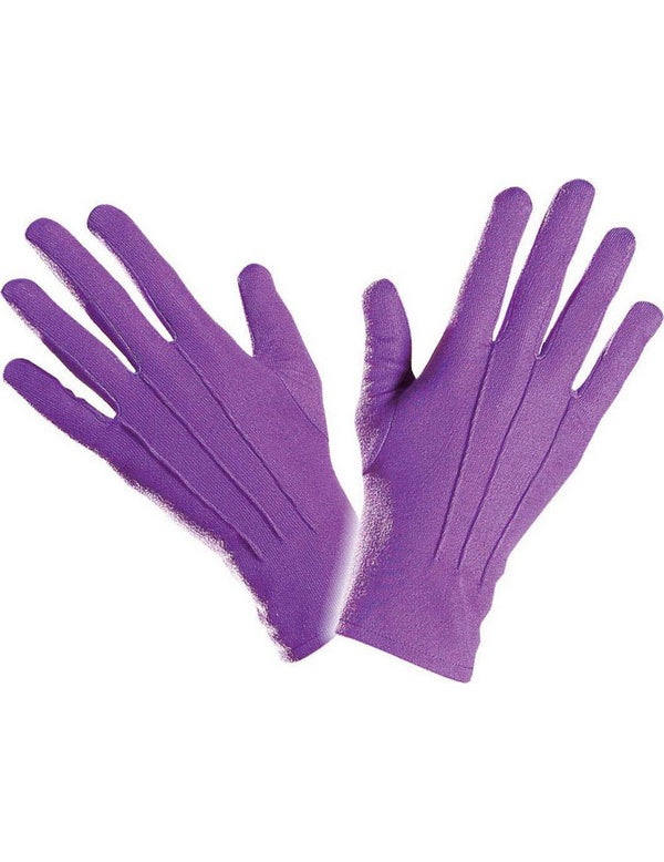 Gants courts violets adulte