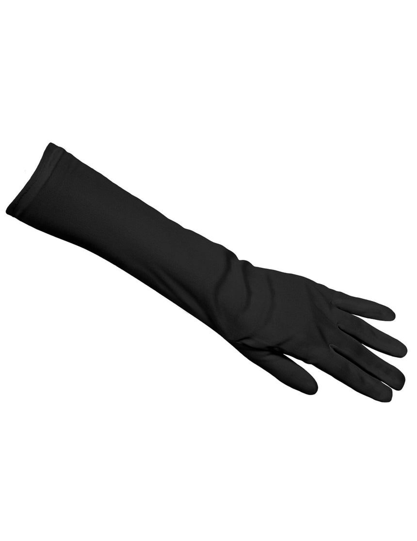 Gants longs noirs adulte 40 cm