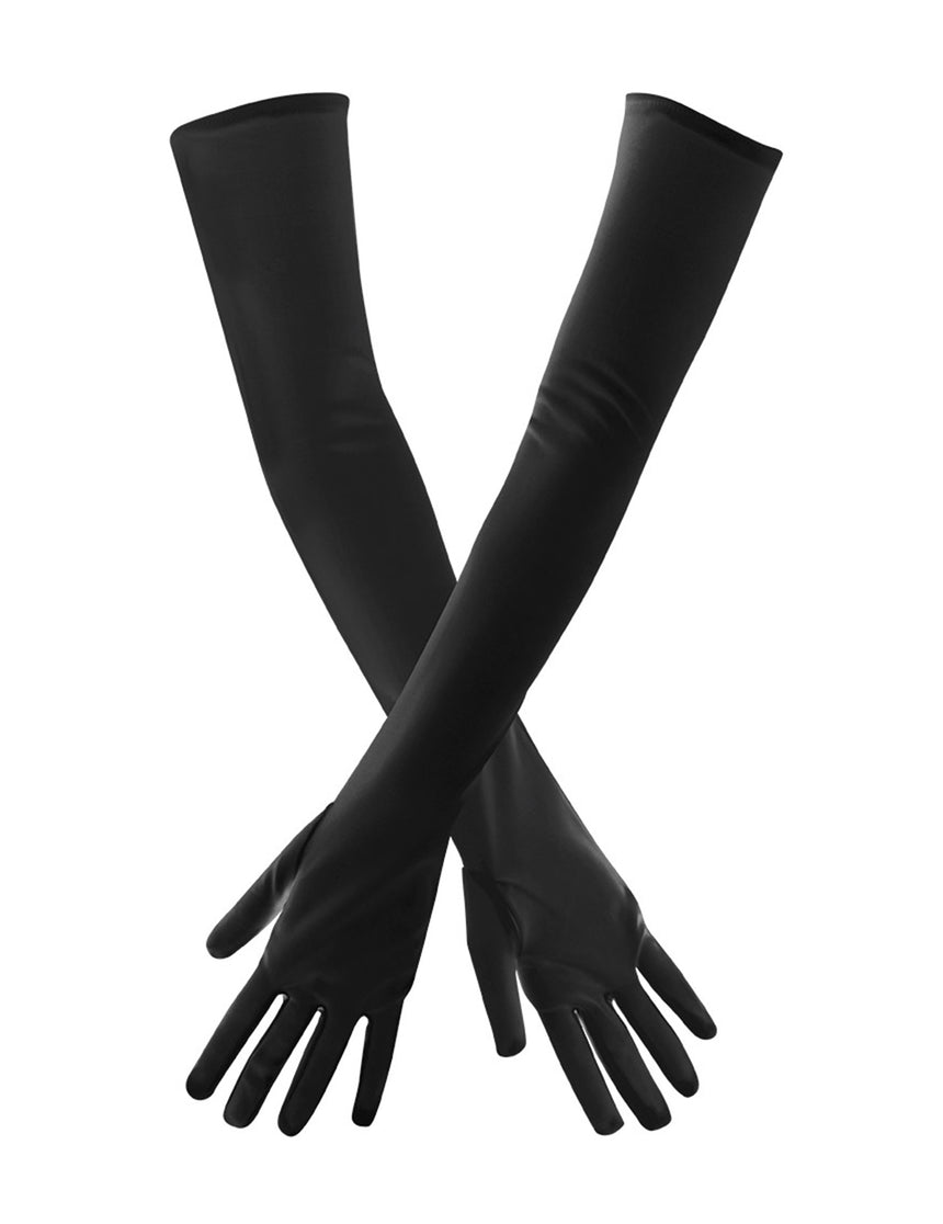 Gants longs noirs