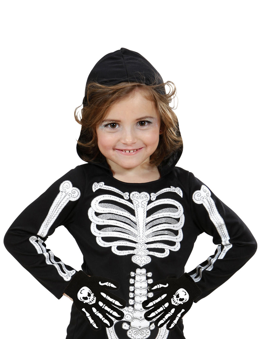 Gants os et crâne enfant