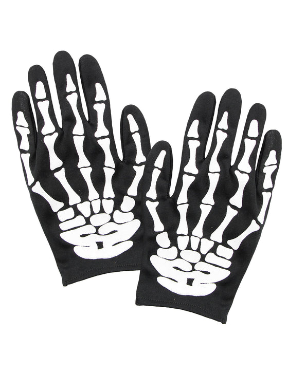 Gants squelette adulte Halloween