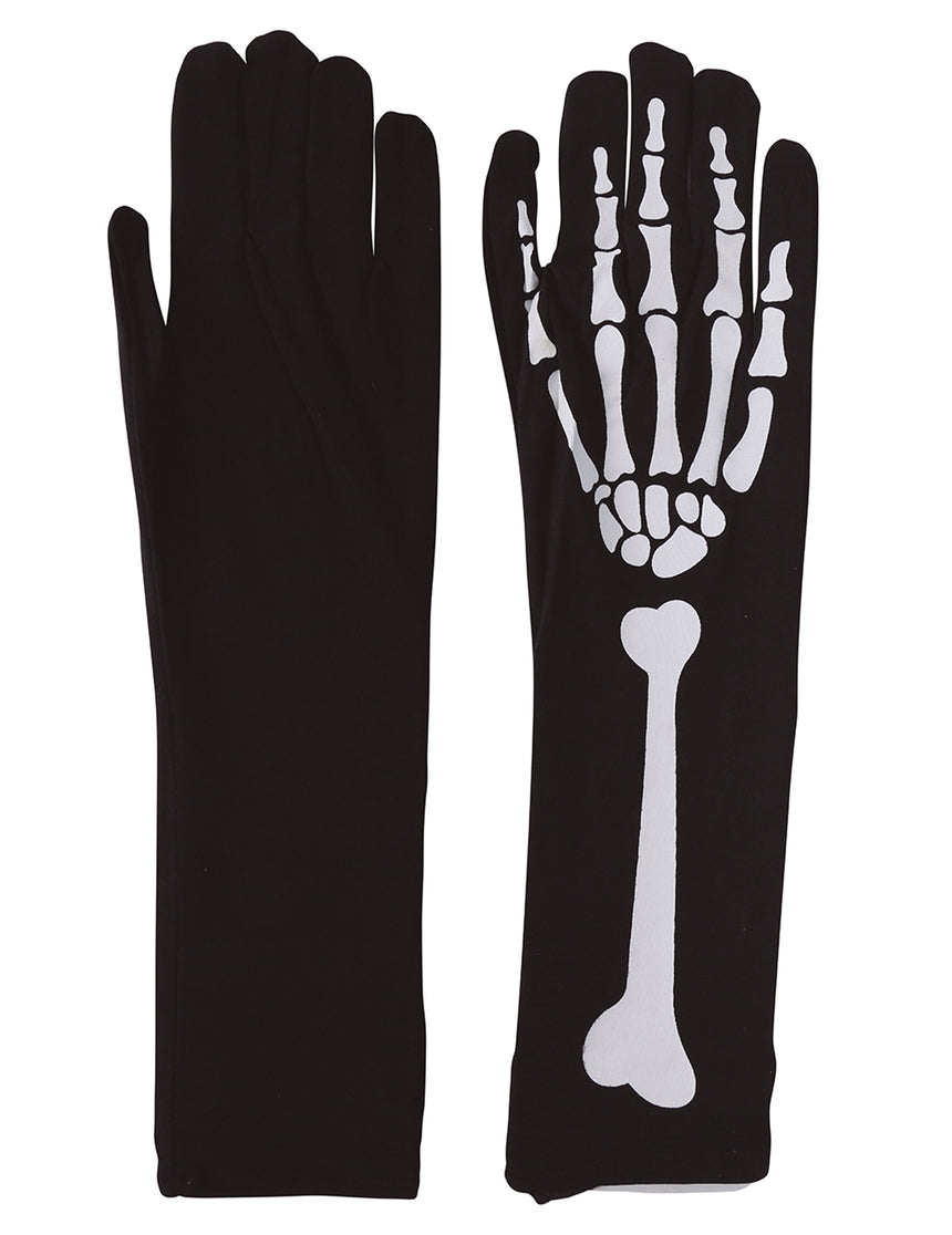 Gants squelette femme