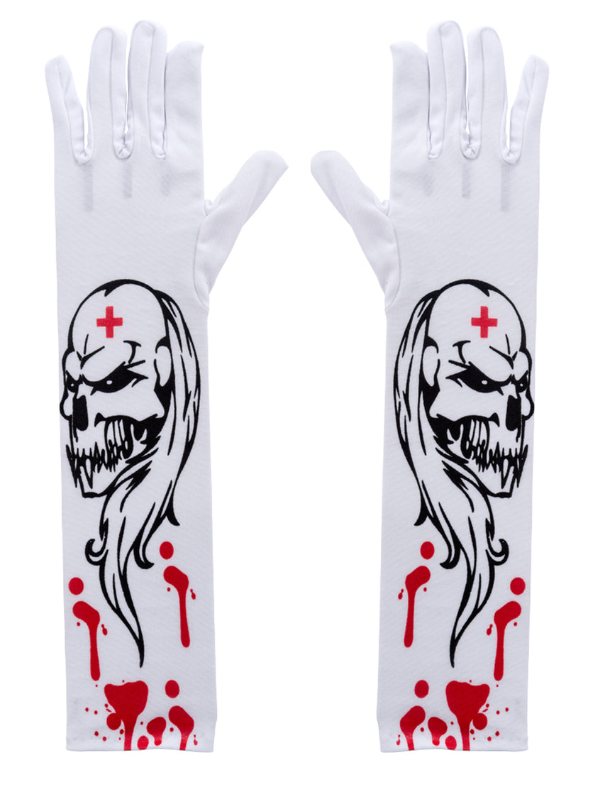 Gants zombie ensanglantés adulte