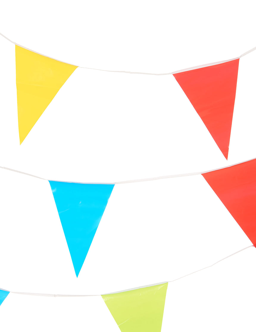 Guirlande à fanions multicolores en papier 10 m