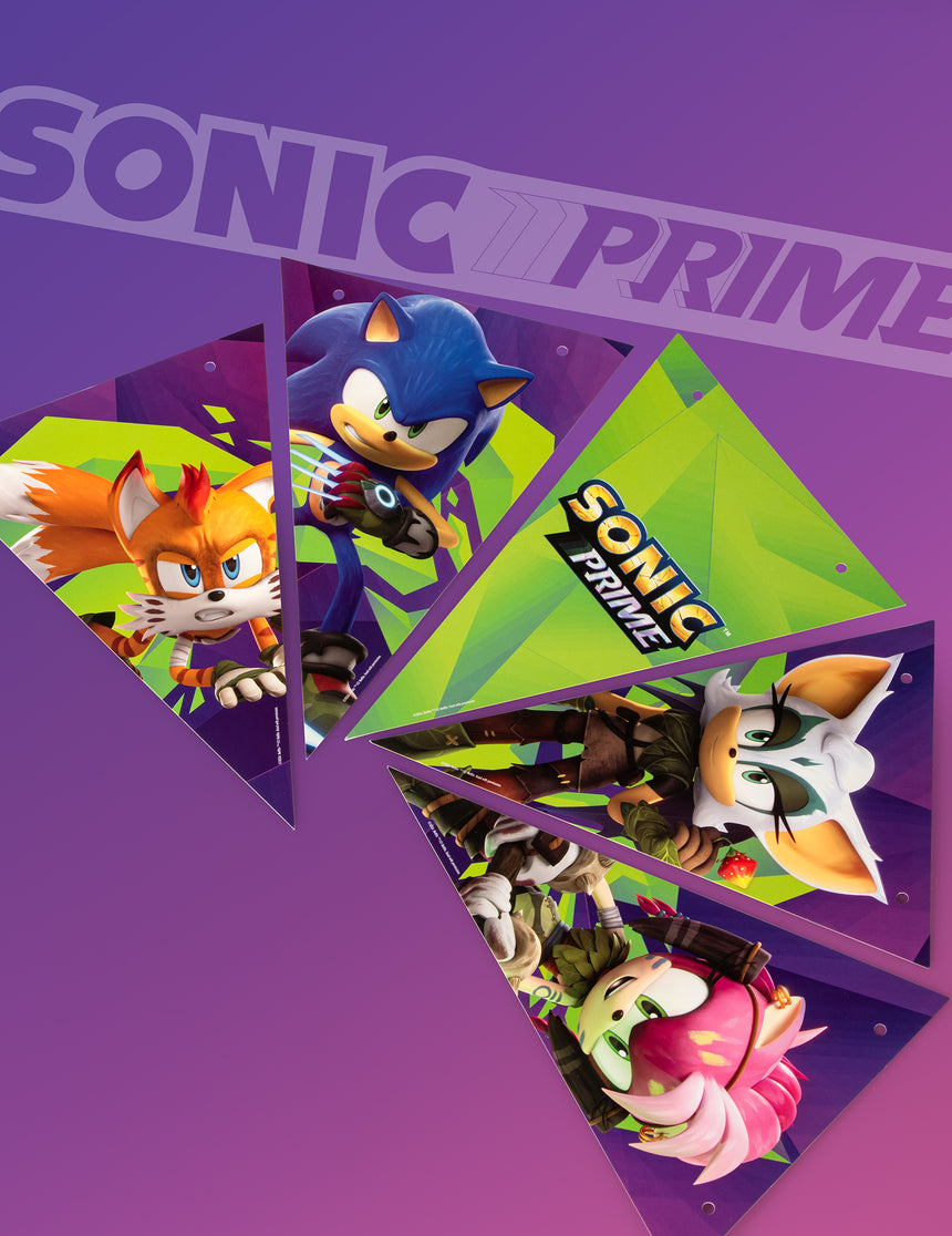 Guirlande à fanions Sonic Prime 2 m