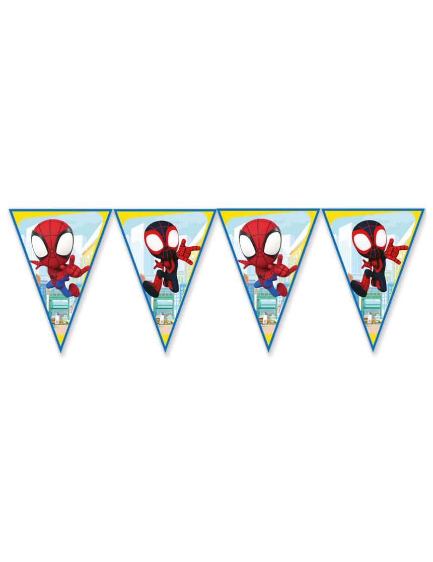 Guirlande à fanions Spidey et ses amis