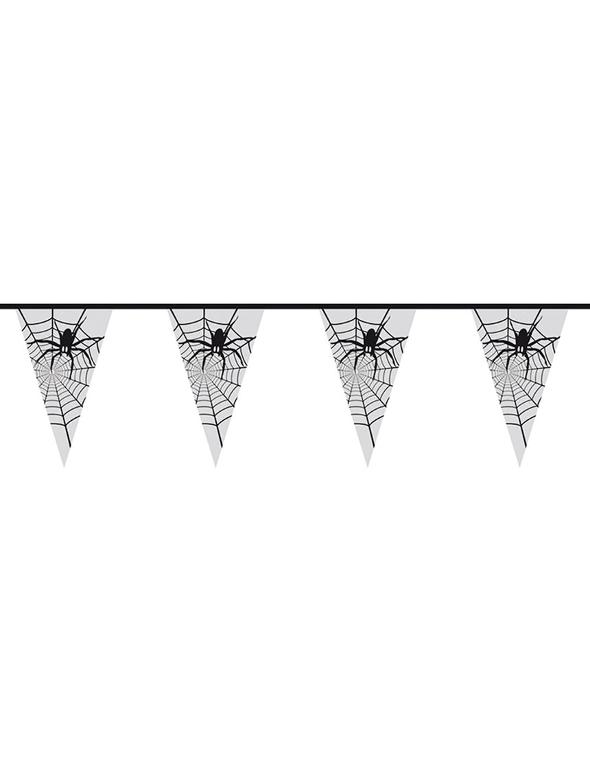 Guirlande araignée transparente Halloween 6 m