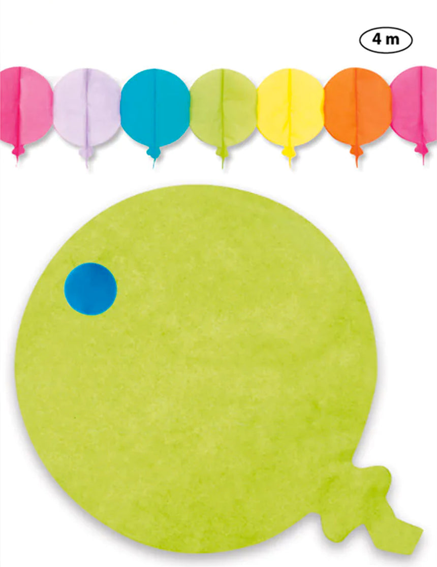 Guirlande ballons en papier 4 m