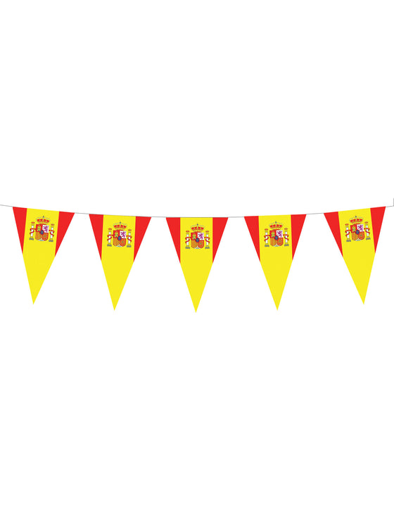 Guirlande fanions drapeaux espagnols 5 m