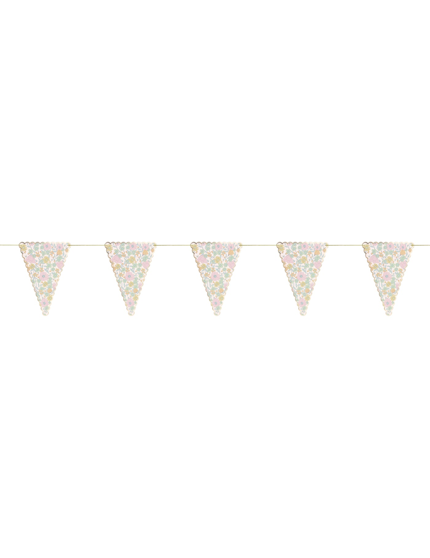 Guirlande de fanions shabby 3 m à fleurs liberty