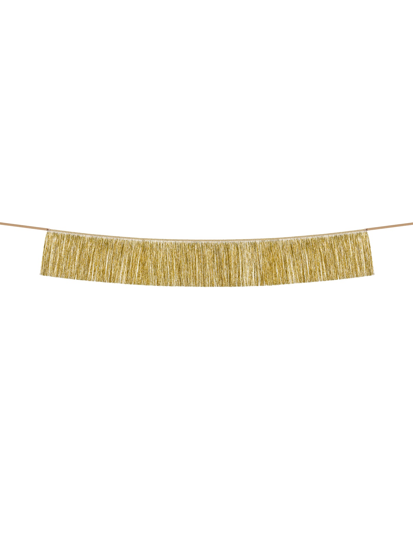 Guirlande de fils à franges dorés 135 cm