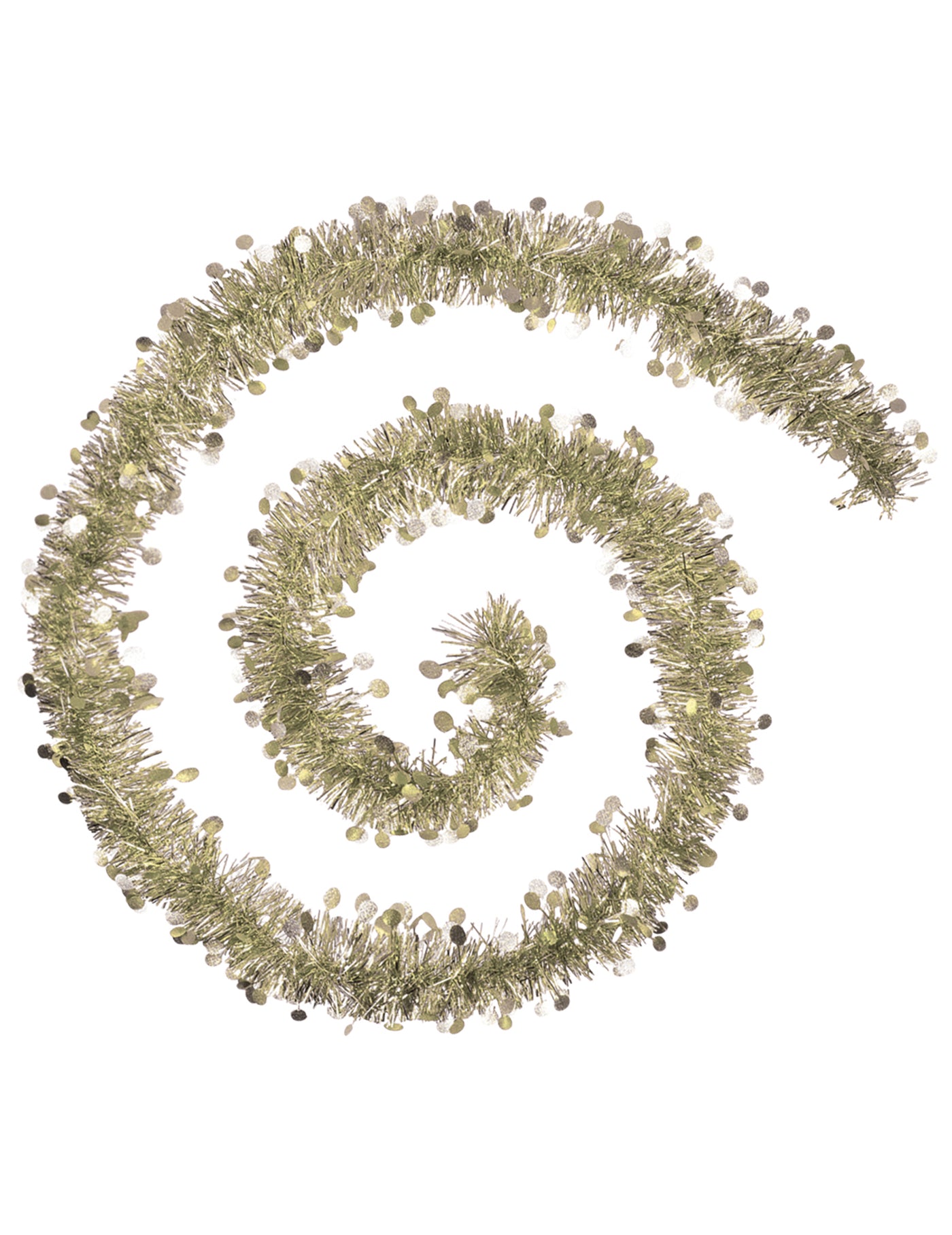 Guirlande de sapin dorée 2 m à ronds brillants