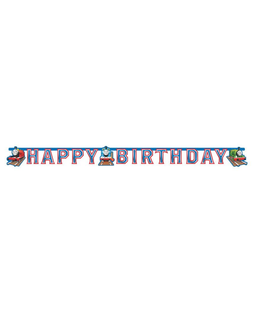 Guirlande en carton Happy Birthday Thomas et ses amis 180 x 15 cm