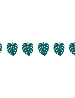 Guirlande en carton tropical chic 200 x 15 cm