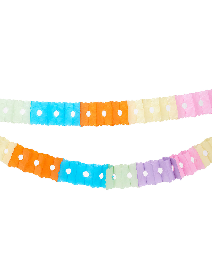 Guirlande en papier multicolore 6 m