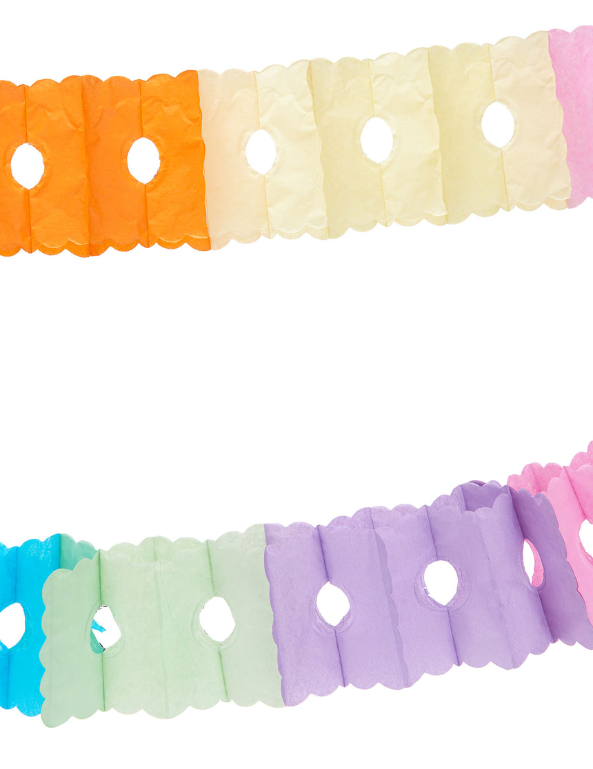 Guirlande en papier multicolore 6 m